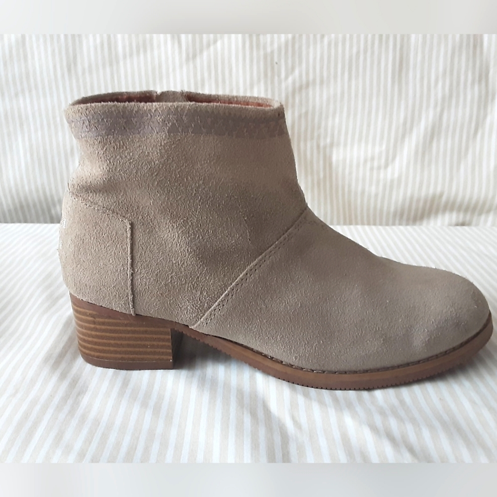 Tom's Girls Suede Ankle Boots